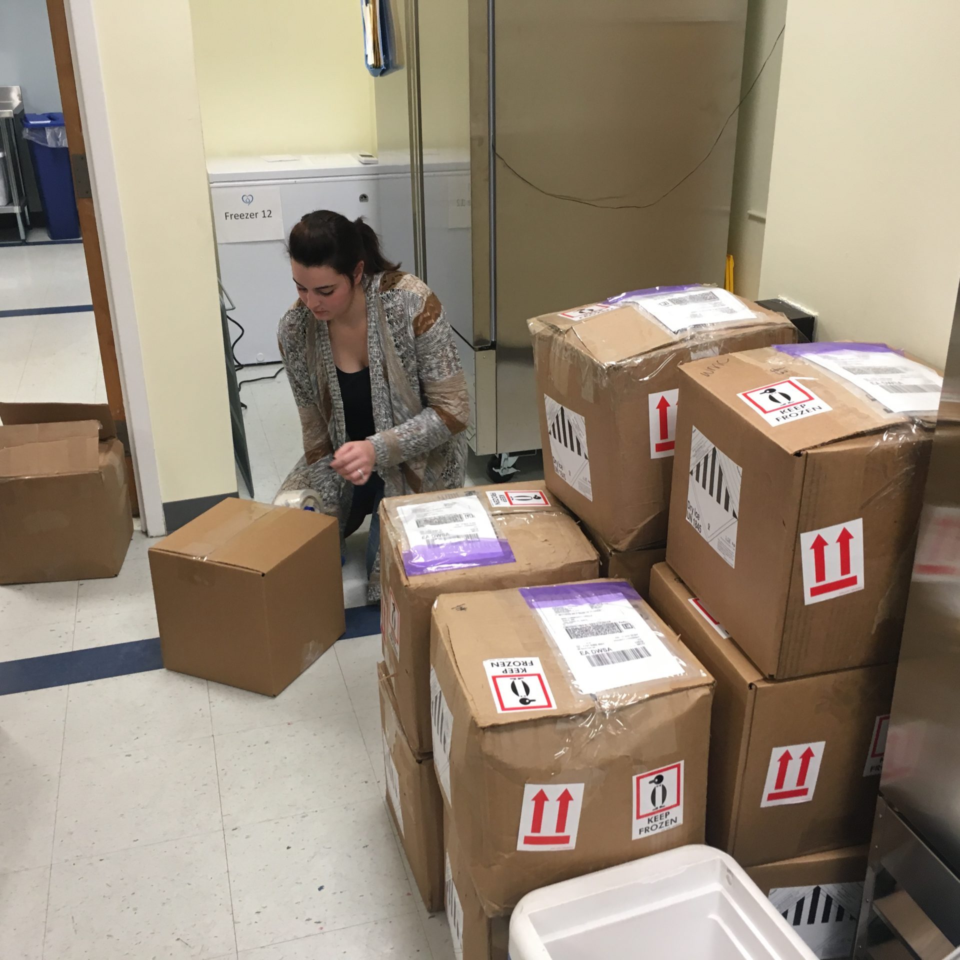 Rachel Motti Packing Milk